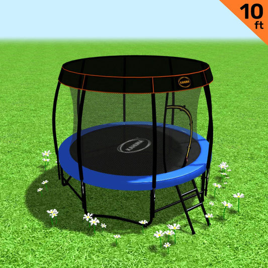 Kahuna Trampoline 10 ft  Roof - Blue