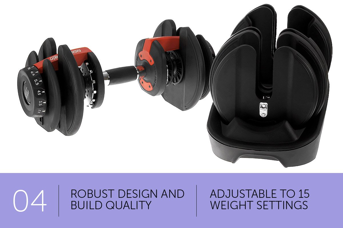 48kg Powertrain Adjustable Dumbbell Home Gym Set