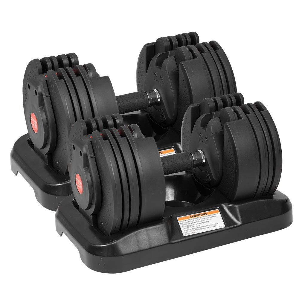 2x 20kg Powertrain Gen2 Home Gym Adjustable Dumbbell