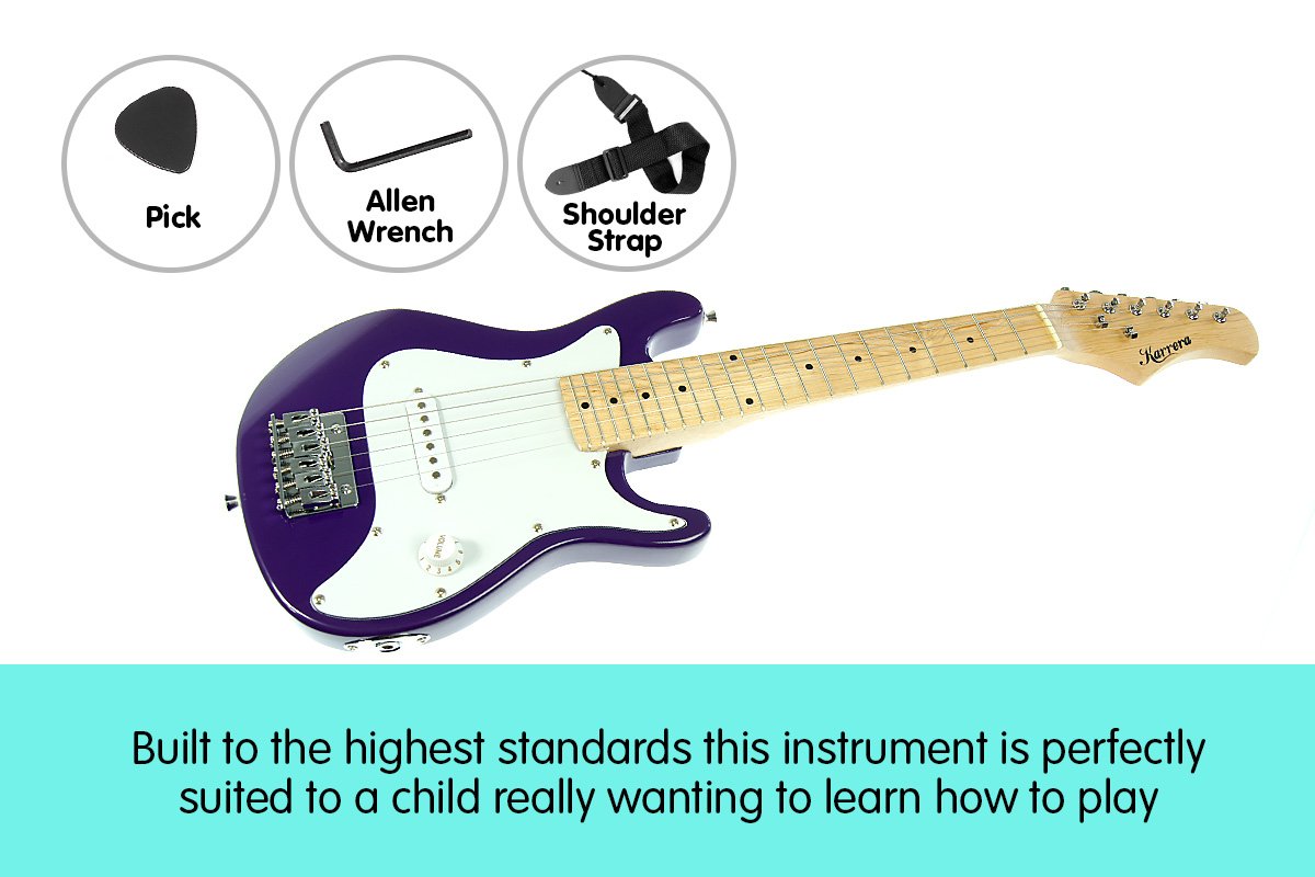 Karrera Electric Childrens Guitar Kids - Purple
