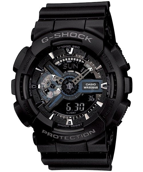 Casio G-Shock Analogue/Digital Mens Black Watch GA-110-1B GA-110-1BDR