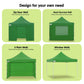 Gazebo Tent Marquee 3x3 PopUp Outdoor Wallaroo - Green
