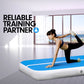 4m x 2m Air Track Gymnastics Mat Tumbling Exercise - Blue White