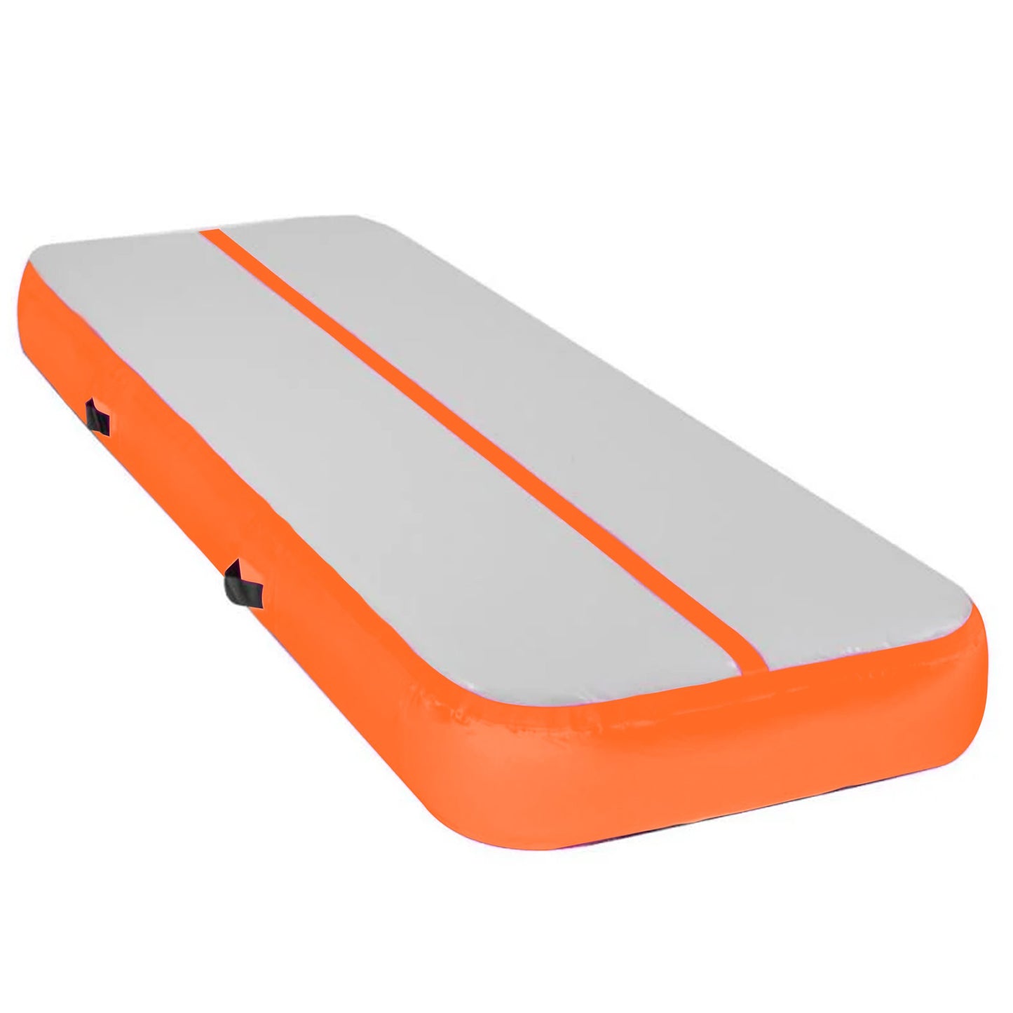 3m x 1m Air Track Inflatable Tumbling Mat Gymnastics - Orange Grey