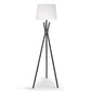 Sarantino Tripod Floor Lamp in Metal and Antique Brass