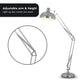 Sarantino Metal Architect Floor Lamp Shade Adjustable Height - Chrome