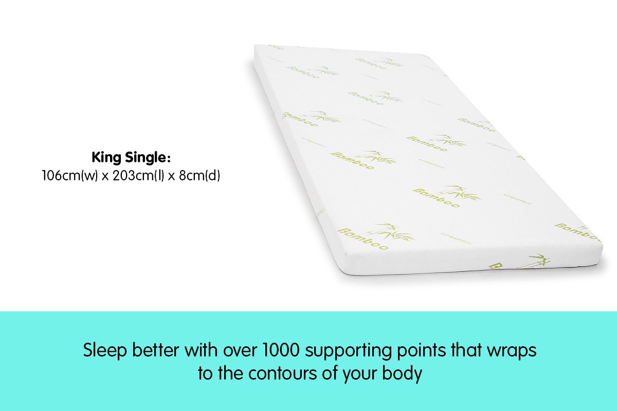 Cool GEL Memory Foam Mattress Topper - King Single