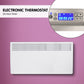 Levante NDM-24WT 2400W Electric Panel Heater Wifi Thermostat Castors