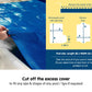 400 Micron Solar Swimming Pool Cover -  Blue/Silver 10m x 4.7m