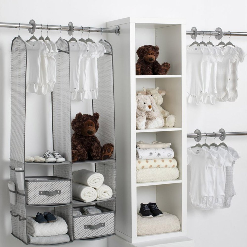 Delta Children 24 Piece Nursery Storage Set Cool Grey