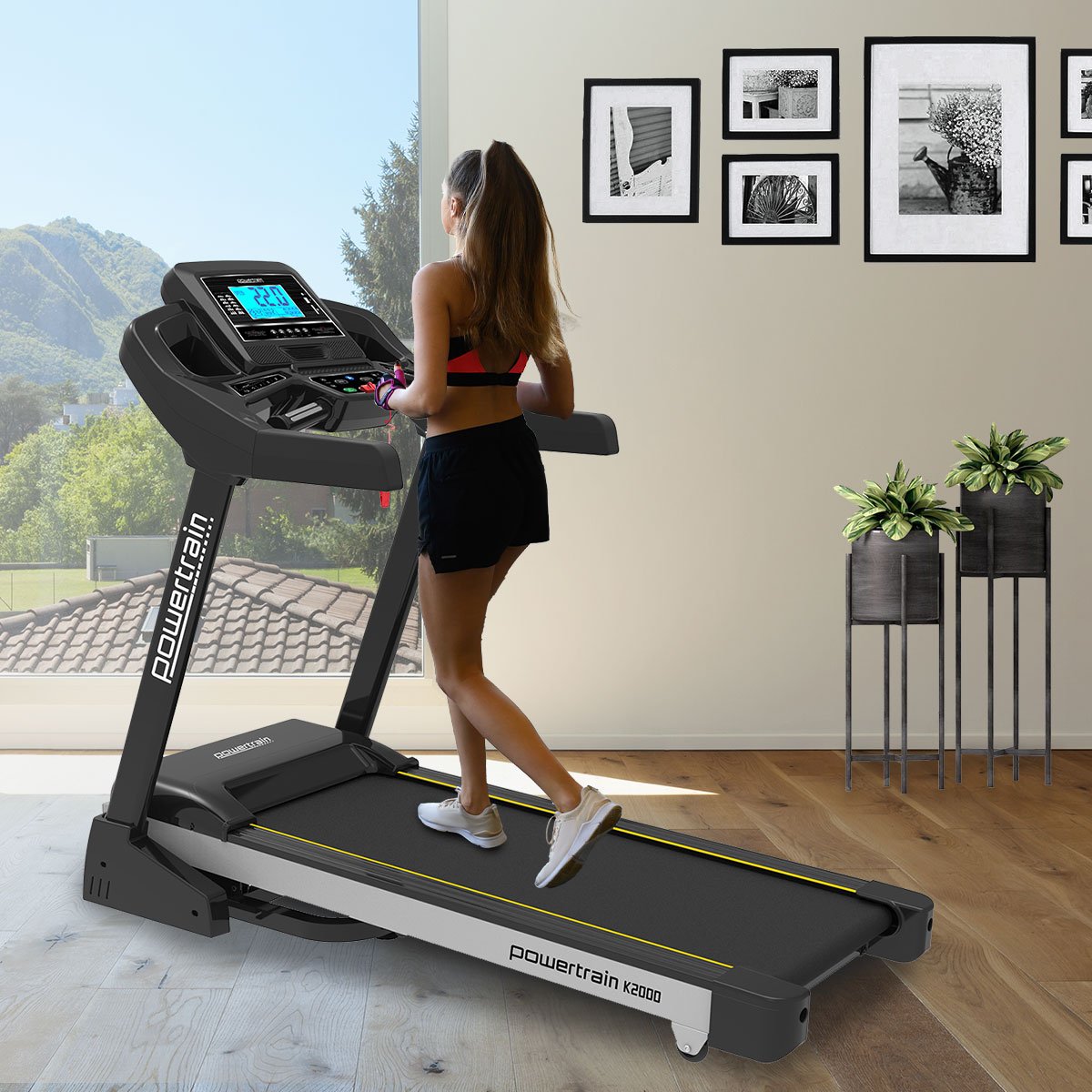 Powertrain K2000 Treadmill w/ Fan & Auto Incline Speed 22km/h