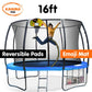 Kahuna Pro 16ft Trampoline with Mat, Reversible Pad, Basketball Set