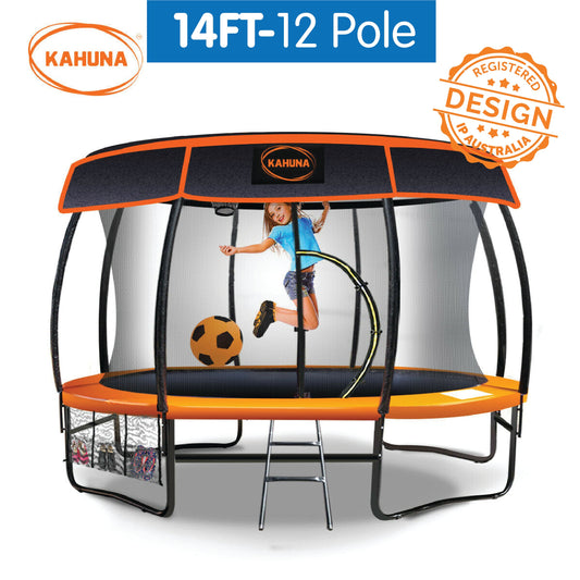 14ft-12 Pole Kahuna Trampoline Roof Shade Cover