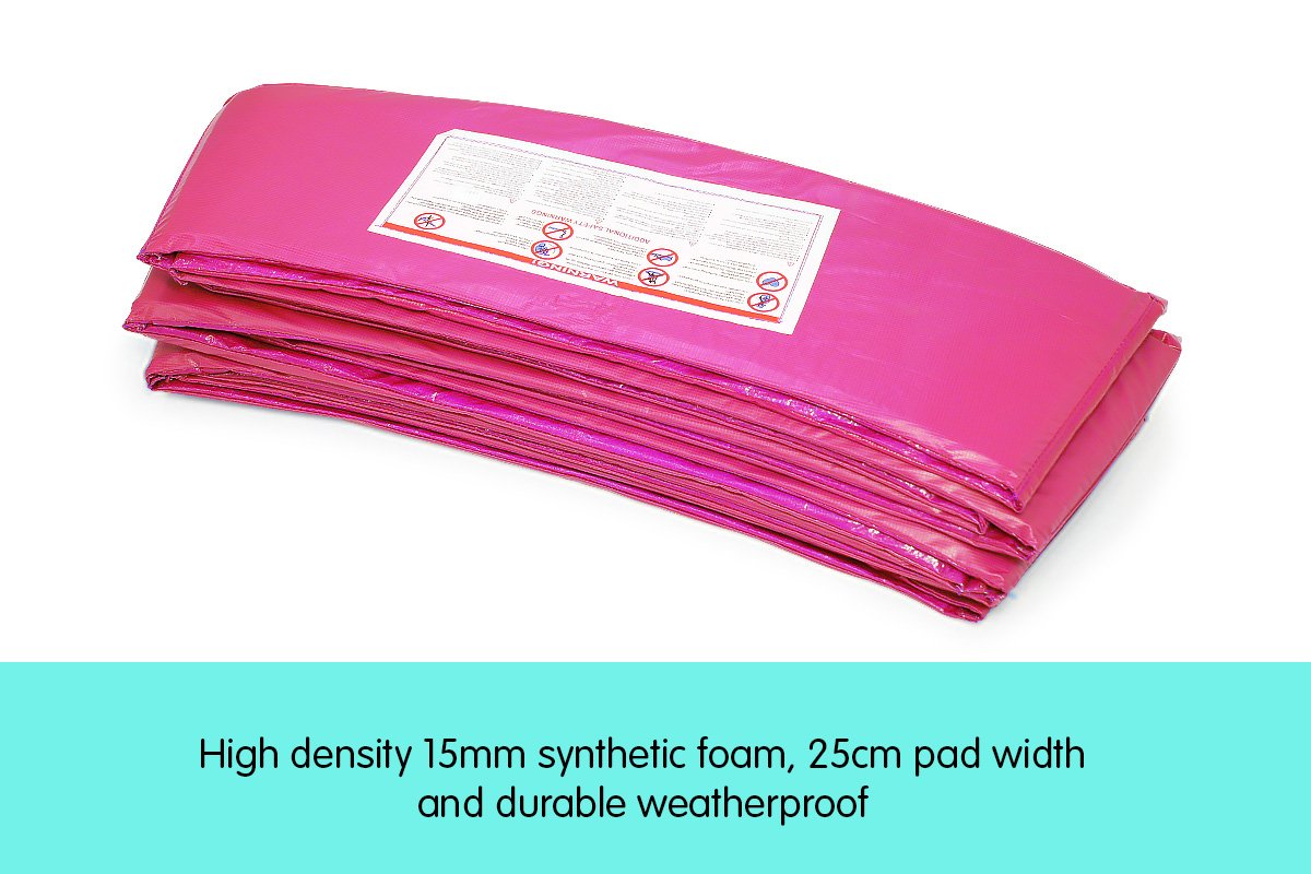 Powertrain Replacement Trampoline Spring Safety Pad - 12ft Pink