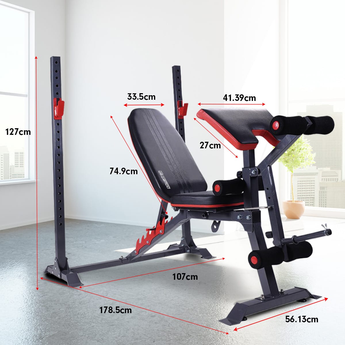 Powertrain Adjustable Weight Bench Home Gym Bench Press - 301