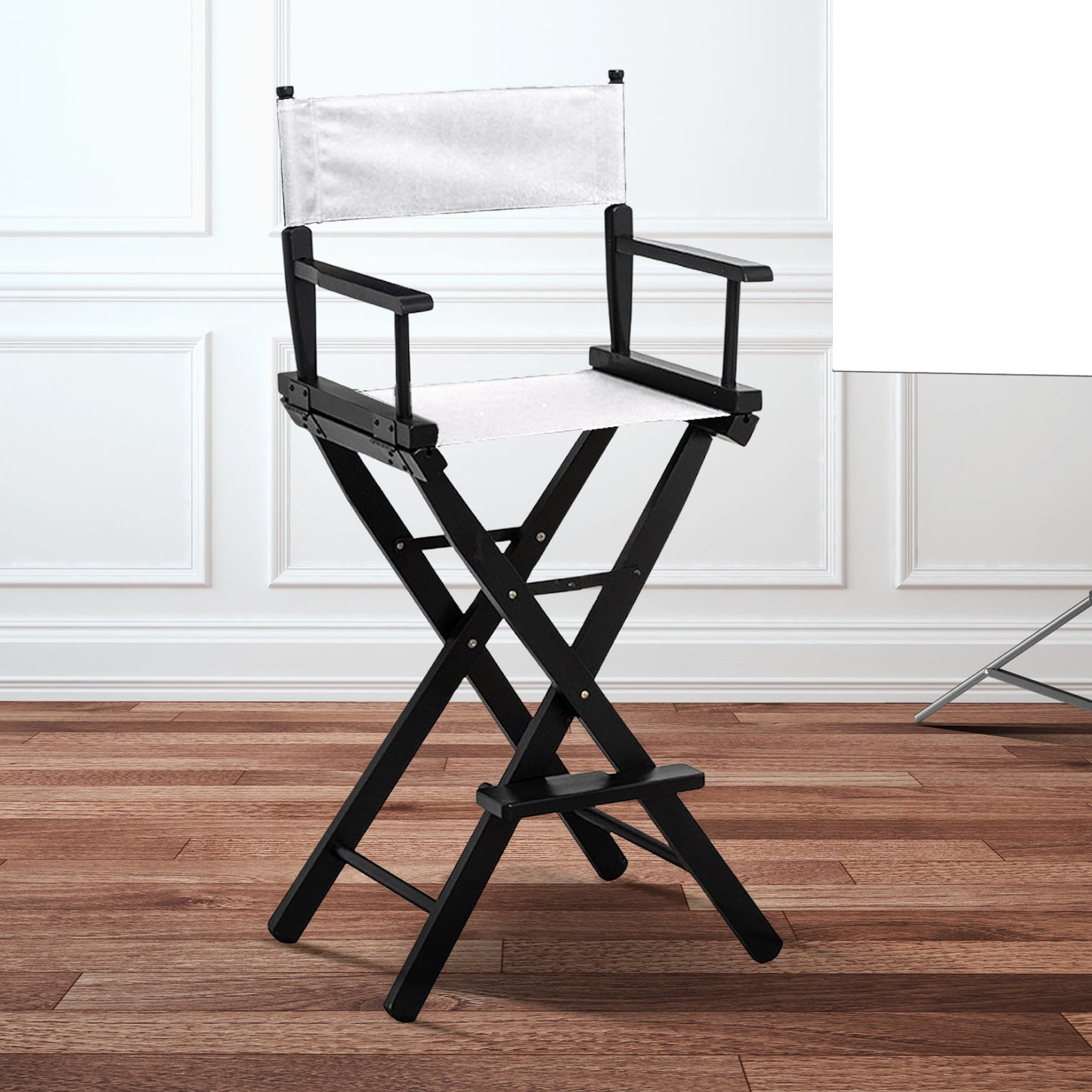 Sarantino Tall Directors Chair - White