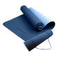 Powertrain Eco-Friendly TPE Pilates Exercise Yoga Mat 8mm - Dark Blue